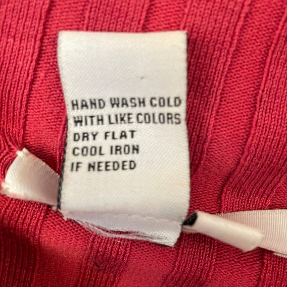 CAbi full front zip cardigan, long sleeve jersey knit top in lovely deep rose,XL - Picture 11 of 11